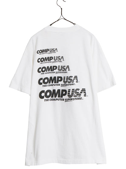 90s USA製 ★ IBM PC イラスト プリント Tシャツ メンズ XL / オールド 当時物 企業物 テック コンピューター プロモ シングルステッチ 白
