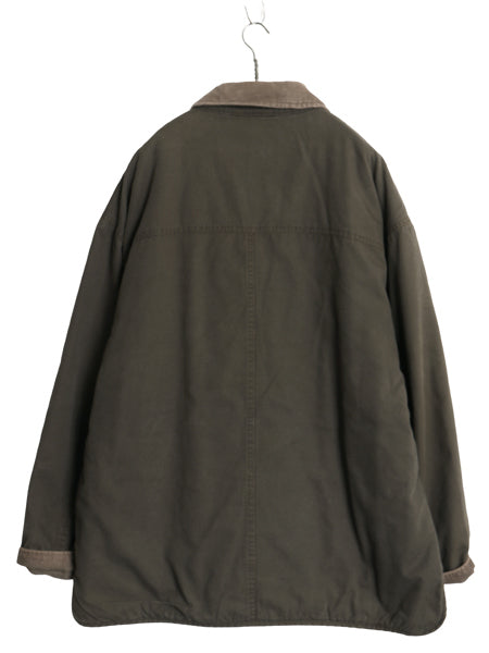 90s ジェイクルー ダック ハンティング ジャケット メンズ XL / オールド ウール ライナー付き フルジップ ブルゾン オリーブ 大きいサイズ
