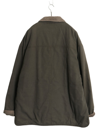 90s ジェイクルー ダック ハンティング ジャケット メンズ XL / オールド ウール ライナー付き フルジップ ブルゾン オリーブ 大きいサイズ