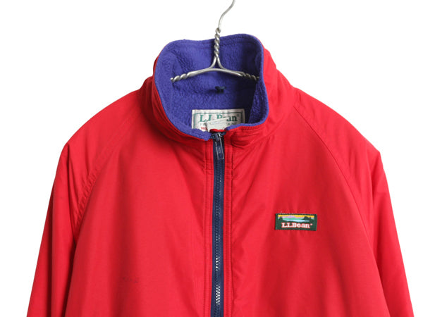 80s USA製 エルエルビーン ウォームアップ ジャケット レディース M メンズ XS / ヴィンテージ ナイロン フリース ライナー付き フルジップ