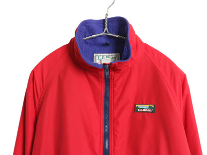 80s USA製 エルエルビーン ウォームアップ ジャケット レディース M メンズ XS / ヴィンテージ ナイロン フリース ライナー付き フルジップ