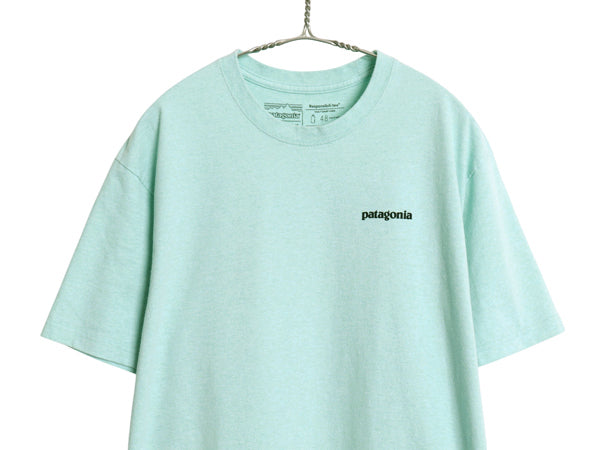  パタゴニア 両面 プリント 半袖 Tシャツ メンズ L / 古着 アウトドア カットソー P6 バックプリント ボックスロゴ クルーネック シンプル