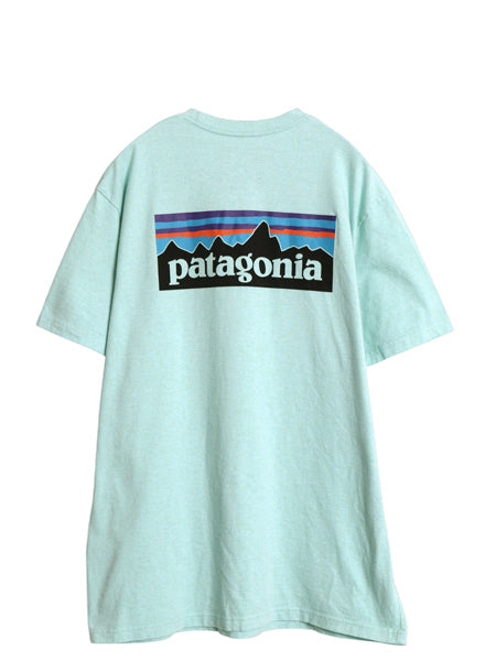  パタゴニア 両面 プリント 半袖 Tシャツ メンズ L / 古着 アウトドア カットソー P6 バックプリント ボックスロゴ クルーネック シンプル