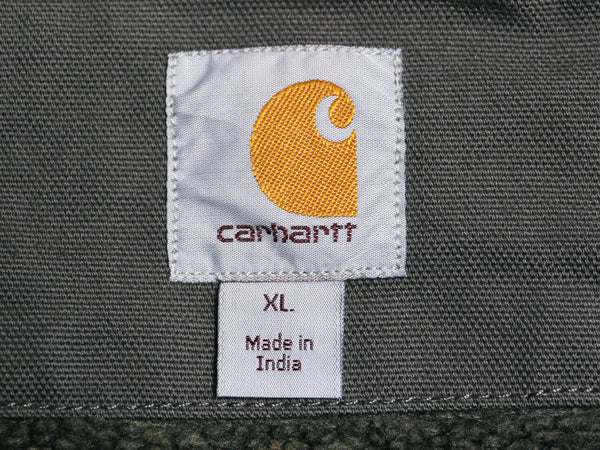 US企画 カーハート モックネック ダック ベスト メンズ XL / 裏 ボア パイル フリース フルジップ ワーク 重ね着 前開き 大きいサイズ 企業