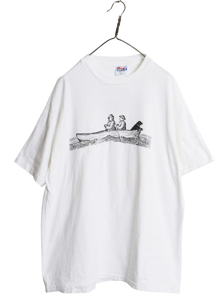 90s USA製 The Black Dog アート イラスト プリント Tシャツ メンズ レディース XL / オールド アニマル ドッグ グラフィック 大きいサイズ
