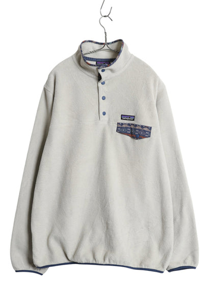 パタゴニア ライトウェイト シンチラ スナップT レディース XL メンズ L / 古着 18年製 総入り フリース プルオーバー ジャケット ブルゾン