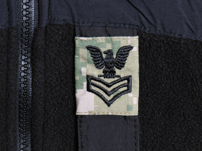 米軍実物 US NAVY ECWCS GEN2 フルジップ フリース ライナー ジャケット MEDIUM REGULAR / 16年製 ミリタリー USN 軍物 海軍 ジャンパー 黒
