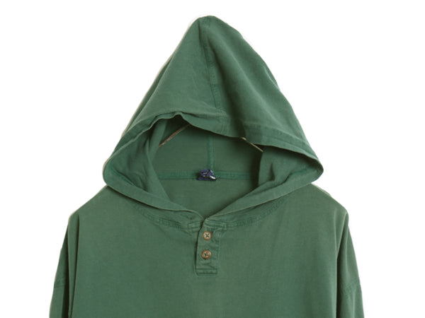 00s オールド ギャップ ヘンリーネック フード付き 長袖 Tシャツ メンズ L 旧タグ コットン ロンT 無地 ロングTシャツ パーカー カットソー