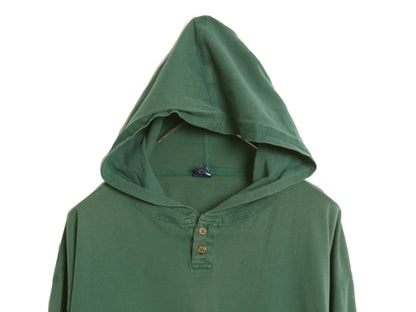 00s オールド ギャップ ヘンリーネック フード付き 長袖 Tシャツ メンズ L 旧タグ コットン ロンT 無地 ロングTシャツ パーカー カットソー