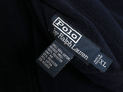 90s ポロ ラルフローレン リバーシブル ジャケット メンズ XL オールド コットン フリース スイングトップ タンカース タイプ 大きいサイズ