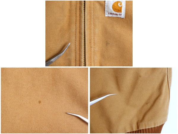 US企画 USA製 カーハート アクティブ ジャケット メンズ XL J140 ワーク ダック フード パーカー 中綿 キルティング ライナー 大きいサイズ