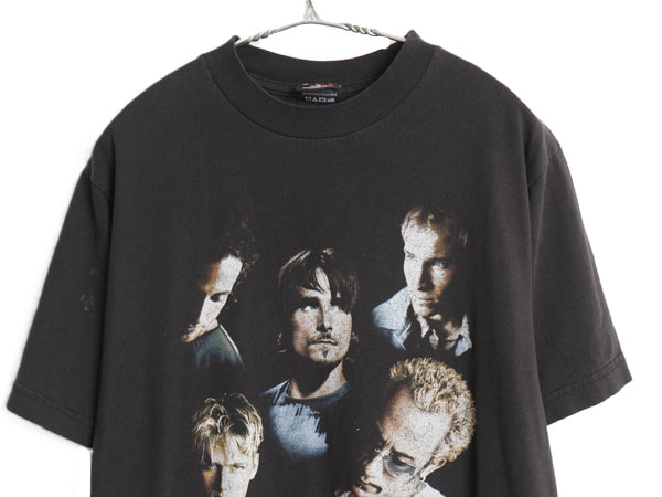 00s バックストリート ボーイズ ツアー プリント Tシャツ メンズ M / オールド オフィシャル 両面 フォト バンド ロック ポップ GIANT 黒