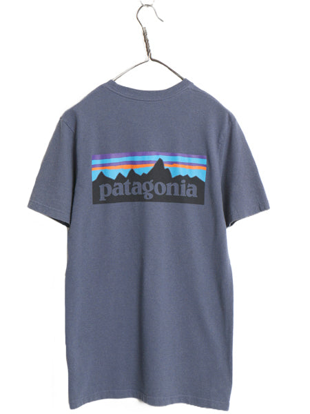 パタゴニア 両面 プリント 半袖 Tシャツ メンズ S / 18年製 アウトドア P6 ボックスロゴ バックプリント クルーネック カットソー トップス