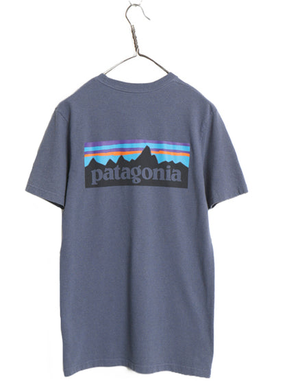 パタゴニア 両面 プリント 半袖 Tシャツ メンズ S / 18年製 アウトドア P6 ボックスロゴ バックプリント クルーネック カットソー トップス