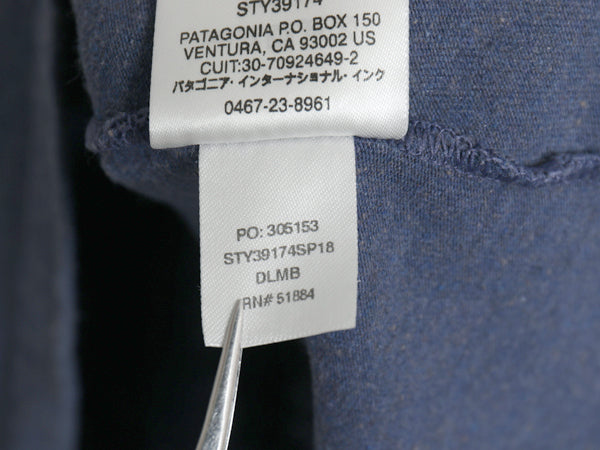 パタゴニア 両面 プリント 半袖 Tシャツ メンズ S / 18年製 アウトドア P6 ボックスロゴ バックプリント クルーネック カットソー トップス