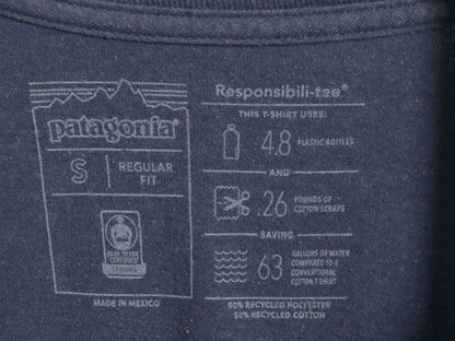 パタゴニア 両面 プリント 半袖 Tシャツ メンズ S / 18年製 アウトドア P6 ボックスロゴ バックプリント クルーネック カットソー トップス