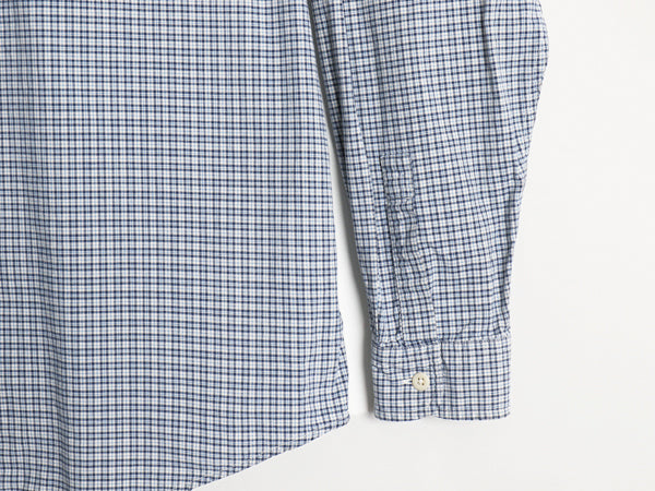 90s  Abercrombie&Fitch チェック 長袖 シャツ メンズ M / コットン オックスフォード ポケット付き カジュアル ゆったり マルチカラー Y2K