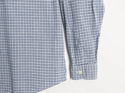 90s  Abercrombie&Fitch チェック 長袖 シャツ メンズ M / コットン オックスフォード ポケット付き カジュアル ゆったり マルチカラー Y2K