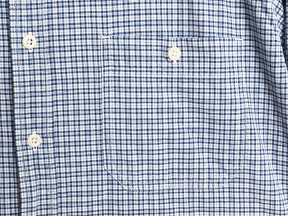 90s  Abercrombie&Fitch チェック 長袖 シャツ メンズ M / コットン オックスフォード ポケット付き カジュアル ゆったり マルチカラー Y2K