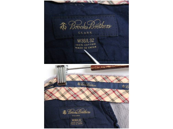 ブルックスブラザーズ 太畝 コーデュロイ パンツ 実寸 36 30 / ノータック ストレート テーパード スラックス コーズ ボトムス シンプル 灰