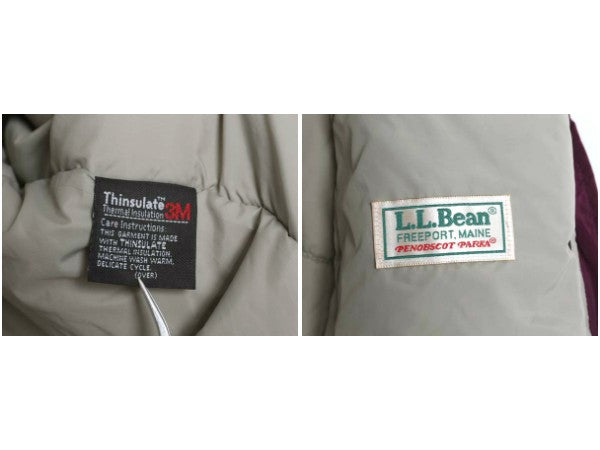 80s USA製 エルエルビーン 中綿 ナイロン マウンテンパーカー ジャケット レディース M ヴィンテージ マンパ ジャンパー ハーフ コート 青