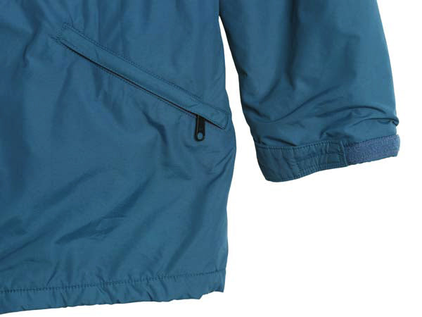 80s USA製 エルエルビーン 中綿 ナイロン マウンテンパーカー ジャケット レディース M ヴィンテージ マンパ ジャンパー ハーフ コート 青