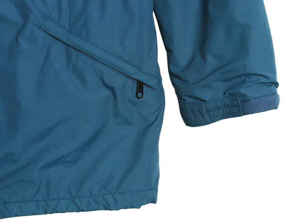 80s USA製 エルエルビーン 中綿 ナイロン マウンテンパーカー ジャケット レディース M ヴィンテージ マンパ ジャンパー ハーフ コート 青