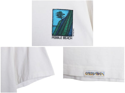 90s USA製 両面 アート イラスト プリント Tシャツ メンズ XL / オールド ゴルフ グラフィック 半袖Tシャツ シングルステッチ 大きいサイズ