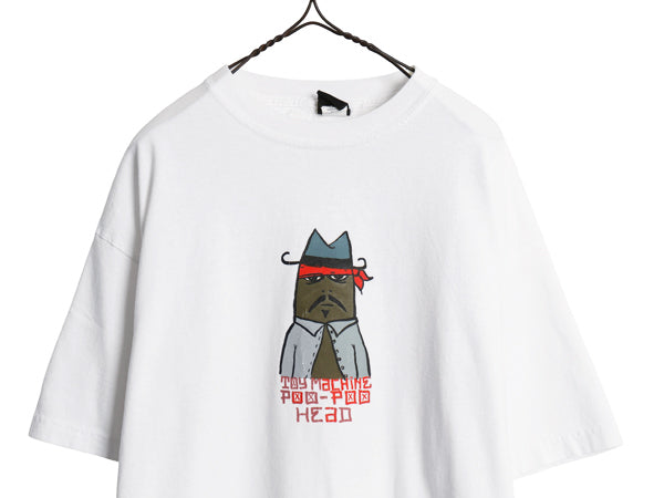 90s 00s ☆ TOY MACHINE キャラクター プリント Tシャツ メンズ XL / オールド 当時物 スケート ストリート スケボー ヘビーウェイト 白
