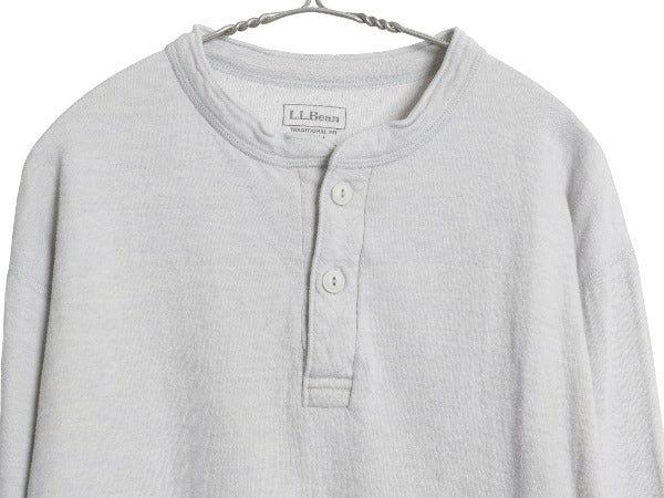 エルエルビーン ヘンリーネック 長袖 Tシャツ メンズ L / ロンT アンダーシャツ ロングスリーブ ロングTシャツ カットソー 2レイヤー 無地