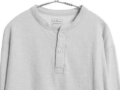 エルエルビーン ヘンリーネック 長袖 Tシャツ メンズ L / ロンT アンダーシャツ ロングスリーブ ロングTシャツ カットソー 2レイヤー 無地