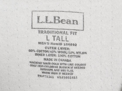 エルエルビーン ヘンリーネック 長袖 Tシャツ メンズ L / ロンT アンダーシャツ ロングスリーブ ロングTシャツ カットソー 2レイヤー 無地