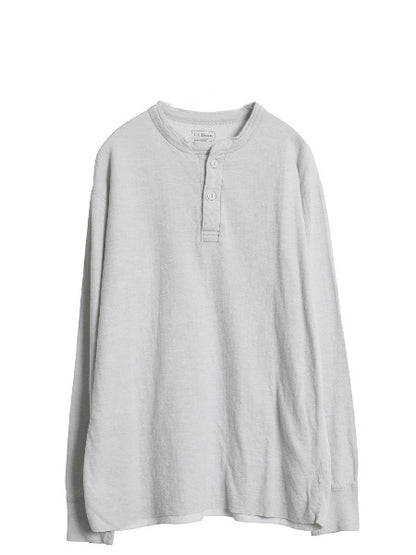エルエルビーン ヘンリーネック 長袖 Tシャツ メンズ L / ロンT アンダーシャツ ロングスリーブ ロングTシャツ カットソー 2レイヤー 無地