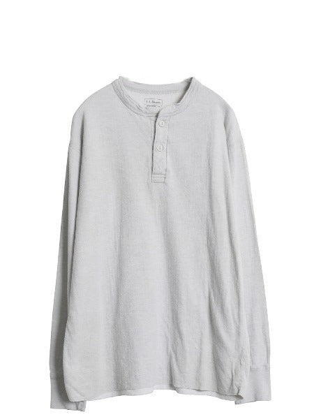 エルエルビーン ヘンリーネック 長袖 Tシャツ メンズ L / ロンT アンダーシャツ ロングスリーブ ロングTシャツ カットソー 2レイヤー 無地