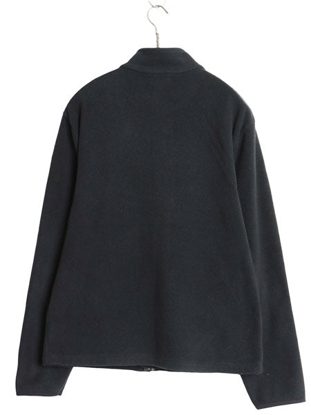 90s ポロ ラルフローレン フルジップ フリース ジャケット キッズ XL メンズ M 程 オールド ジャンパー ハイネック ワンポイント ポニー 黒