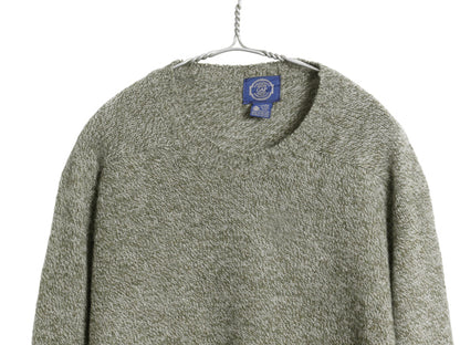 80s イギリス製 オールド ギャップ ニット セーター メンズ L 古着 ヴィンテージ 旧タグ シェットランド ウール 長袖ニット シンプル 無地