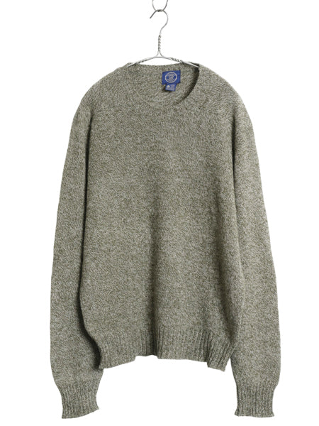 80s イギリス製 オールド ギャップ ニット セーター メンズ L 古着 ヴィンテージ 旧タグ シェットランド ウール 長袖ニット シンプル 無地