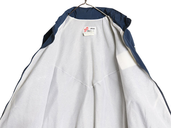 米軍実物 US AIR FORCE ナイロン トレーニング ジャケット MEDIUM SHORT / 2010年製 ミリタリー エアフォース 軍物 ジャンパー ブルゾン 青