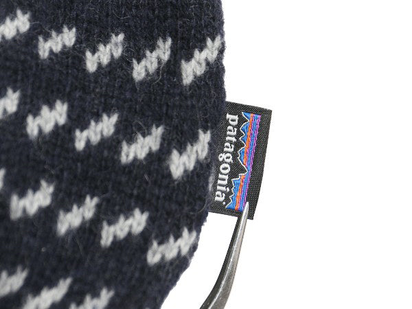 パタゴニア バーズアイ ニット セーター メンズ L 古着 21年製 アウトドア ウール クルーネック ノルディック 総柄 ミドルゲージ ツートン