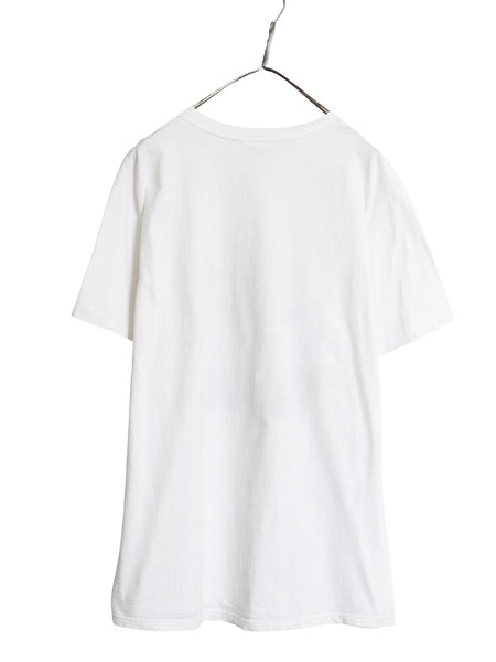 80s USA製 ミッキー プリント Tシャツ メンズ レディース XL 小さめ L 程 ヴィンテージ ディズニー オフィシャル イラスト キャラクター 白