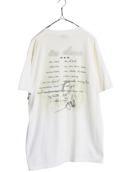 90s ★ フリートウッドマック イラスト プリント Tシャツ メンズ XL オールド 当時物 オフィシャル バンド ロック 大きいサイズ 白 GIANT