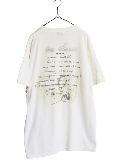 90s ★ フリートウッドマック イラスト プリント Tシャツ メンズ XL オールド 当時物 オフィシャル バンド ロック 大きいサイズ 白 GIANT
