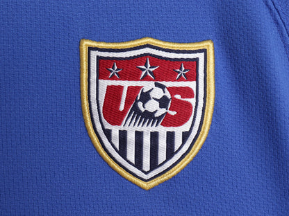 00s ナイキ アメリカ 代表 サッカー プラクティス シャツ メンズ M / 古着 オールド 当時物 フットボール トレーニング USA カットソー 青