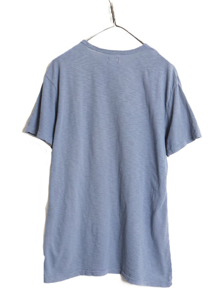 デニム&サプライ ラルフローレン プリント 半袖 Tシャツ メンズ L 古着 ポロ イーグル ミリタリー シングルステッチ カットソー カジュアル
