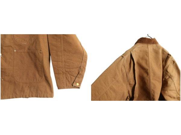ほぼ デッドストック 80s USA製 カーハート チョア コート メンズ XL ヴィンテージ ダック カバーオール ジャケット ブランケット ライナー
