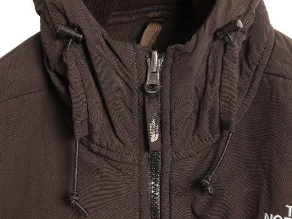 ノースフェイス フード付き デナリ ジャケット メンズ L / フリース ナイロン パーカー ジャンパー フルジップ ブルゾン ブラウン ゆったり
