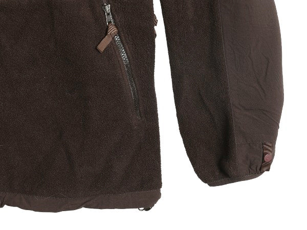 ノースフェイス フード付き デナリ ジャケット メンズ L / フリース ナイロン パーカー ジャンパー フルジップ ブルゾン ブラウン ゆったり