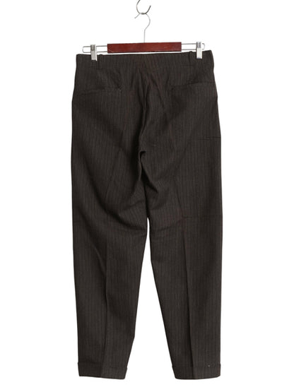 デッドストック 30s ★ ストライプ ワーク スラックス パンツ メンズ 31 28 / 新品 ヴィンテージ ウール コットン テーパード ボタンフライ
