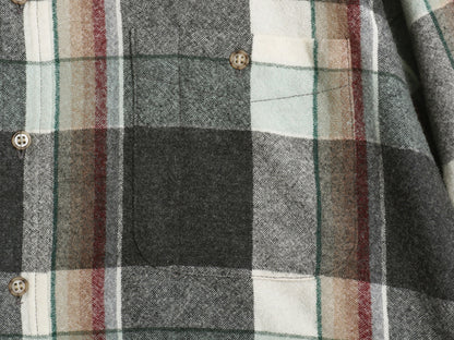 90s USA製 ペンドルトン チェック 長袖 ウール シャツ メンズ XL / 古着 オールド エルボーパッチ ポケット付き マルチカラー 大きいサイズ