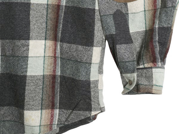 90s USA製 ペンドルトン チェック 長袖 ウール シャツ メンズ XL / 古着 オールド エルボーパッチ ポケット付き マルチカラー 大きいサイズ